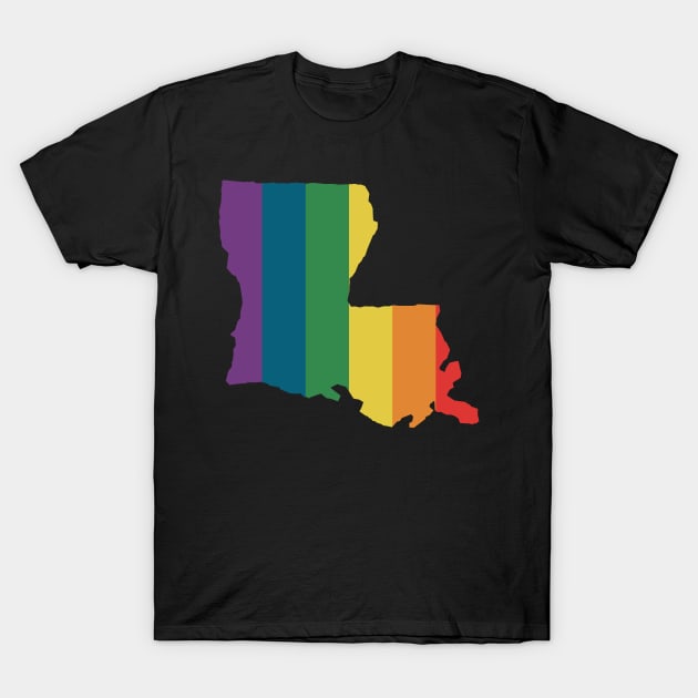 Louisiana State Rainbow T-Shirt by n23tees